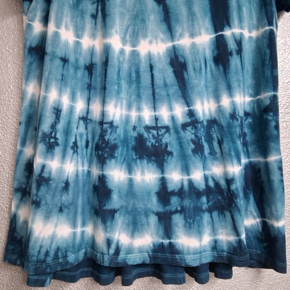 Dante Malan Blue & White Tie Dye Top   Size L - Picture 10 of 15